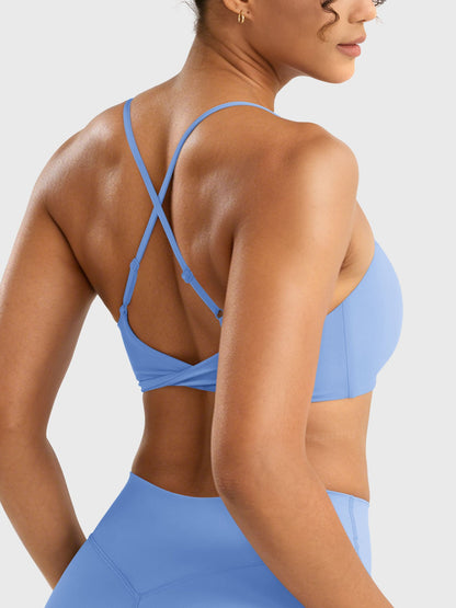 Reggiseno sportivo Wawiay con schiena intrecciata