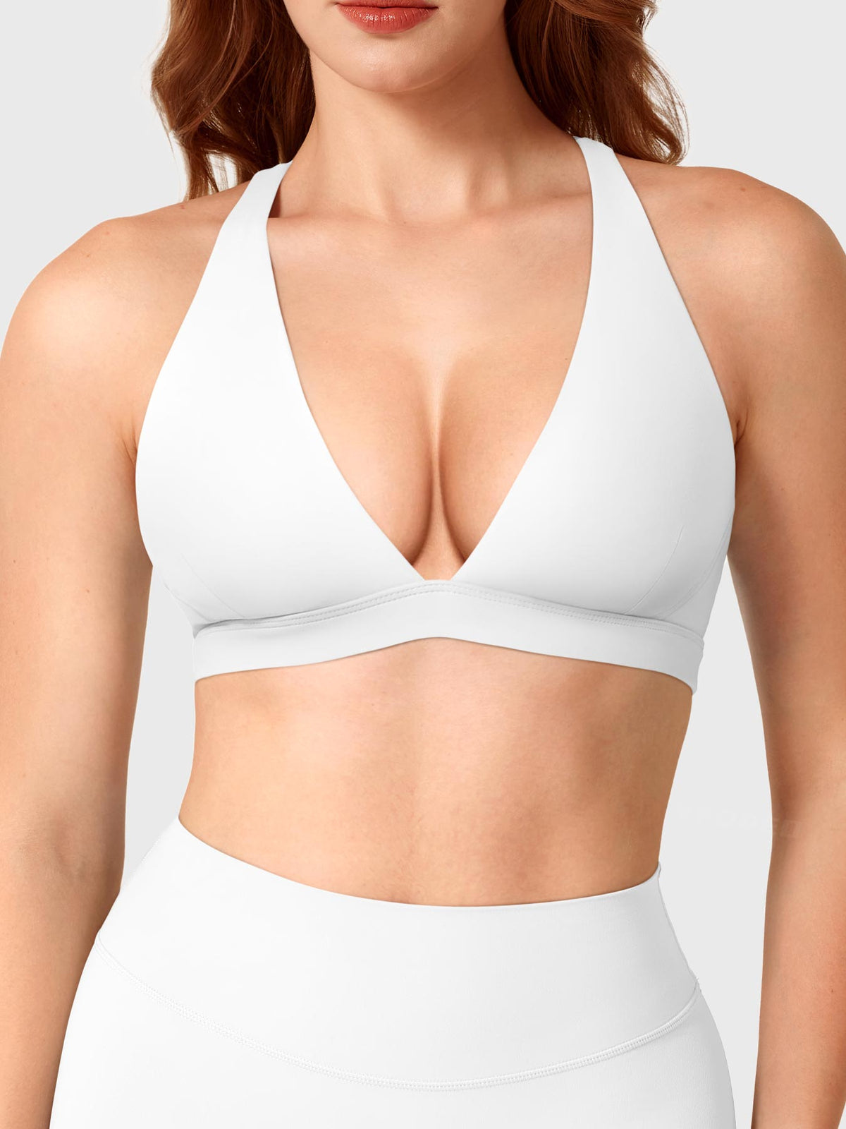 Reggiseno sportivo Wafiya con scollo a V profondo