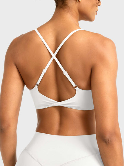 Reggiseno sportivo Wawiay con schiena intrecciata