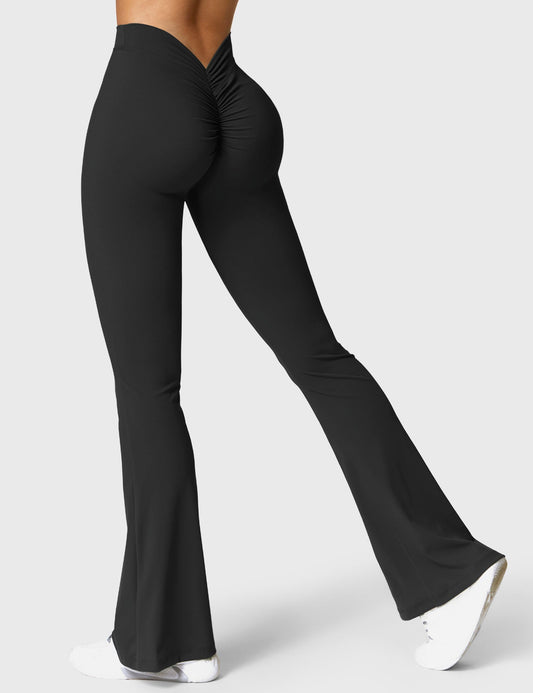 Leggings Daze flare con schiena a V