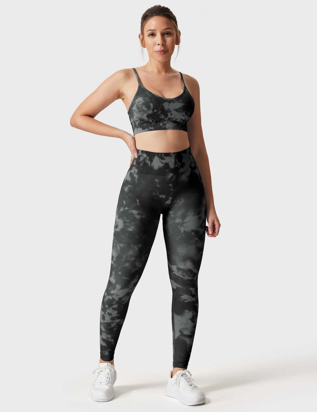 Leggings e shorts Jada senza cuciture stampati
