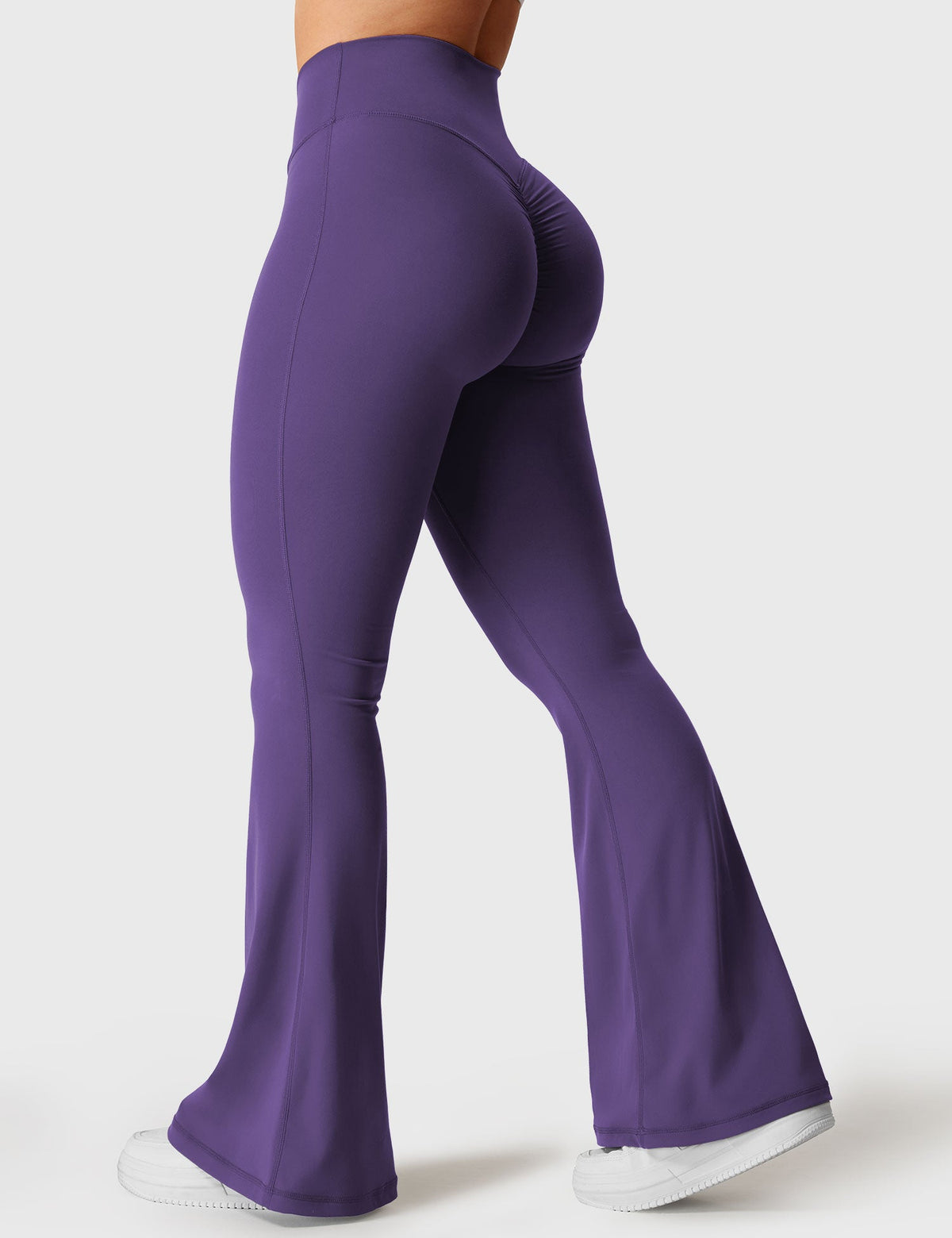 Leggings Kalie flare con vita a V