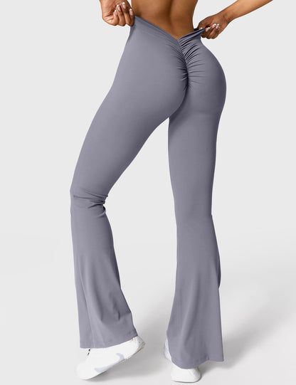 Leggings Daze flare con schiena a V