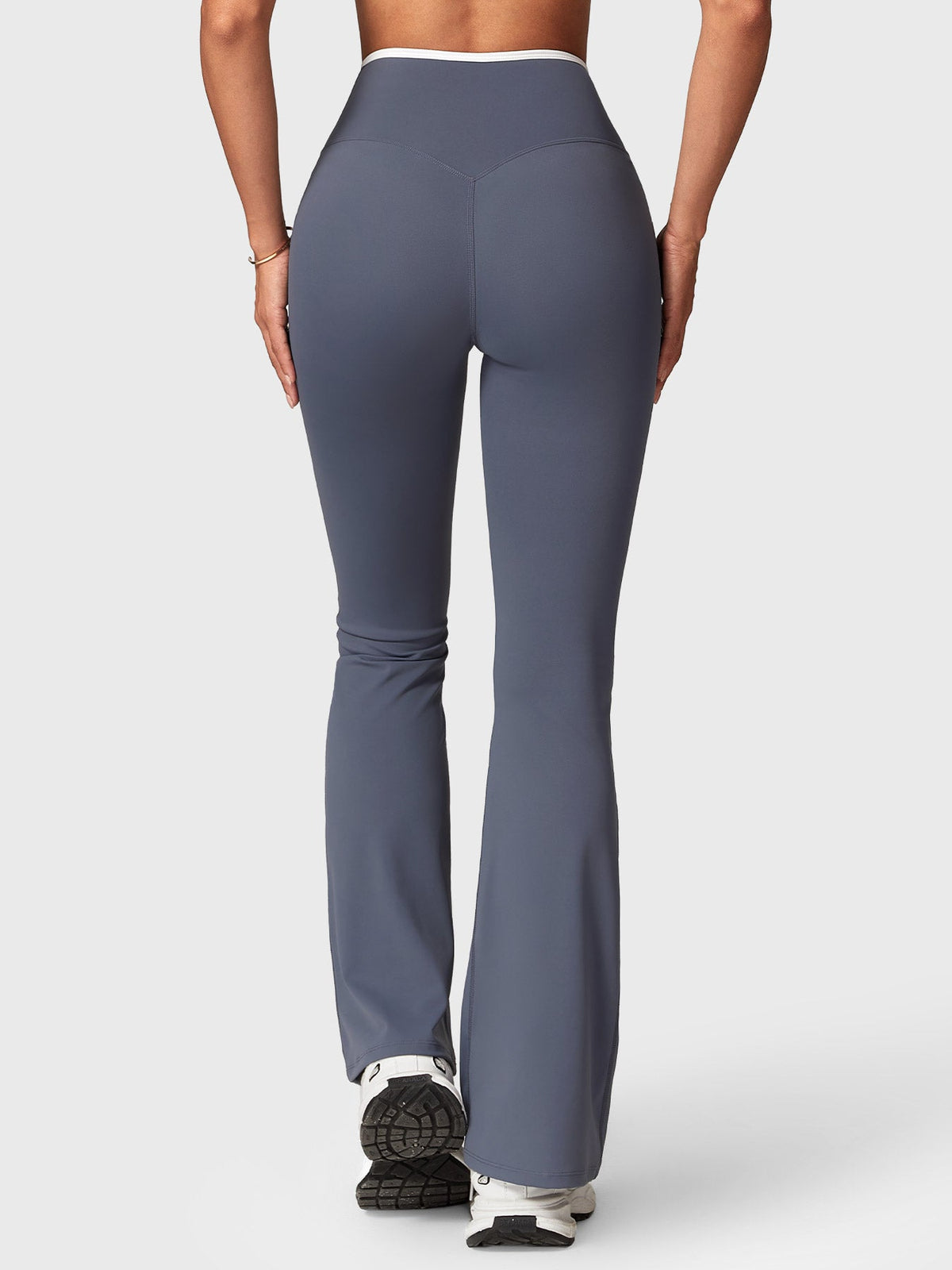Leggings Alberta flare con bordo a contrasto