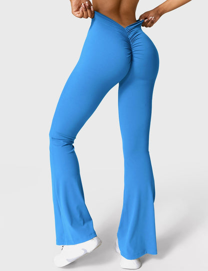 Leggings Daze flare con schiena a V