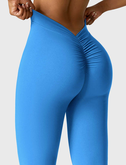 Leggings Daze flare con schiena a V