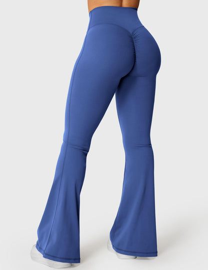 Leggings Kalie flare con vita a V