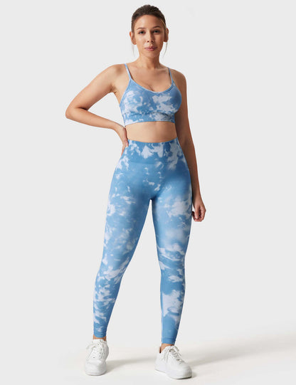 Leggings e shorts Jada senza cuciture stampati