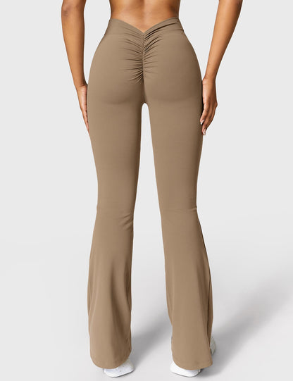 Leggings Daze flare con schiena a V