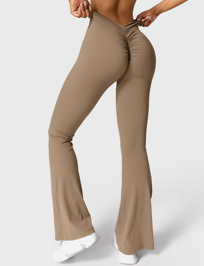 Leggings Daze flare con schiena a V