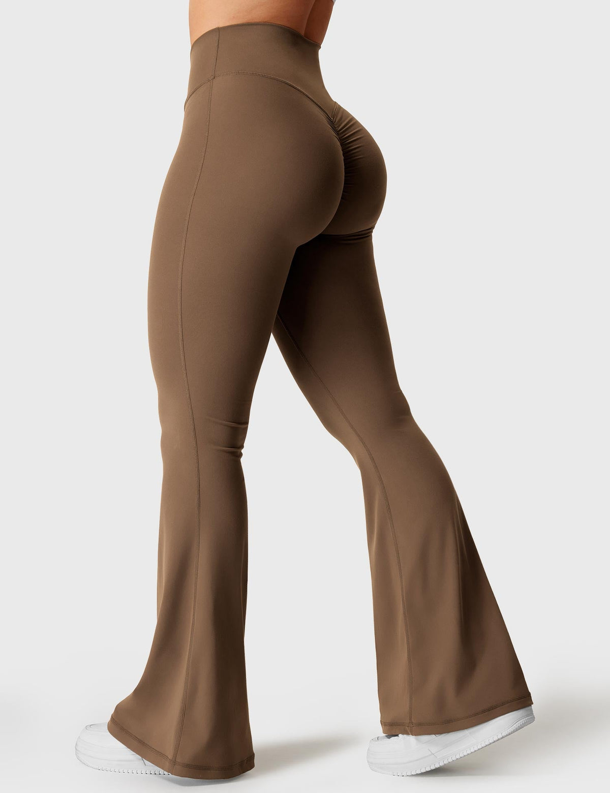 Leggings Kalie flare con vita a V