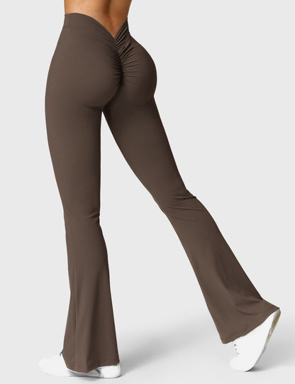 Leggings Daze flare con schiena a V