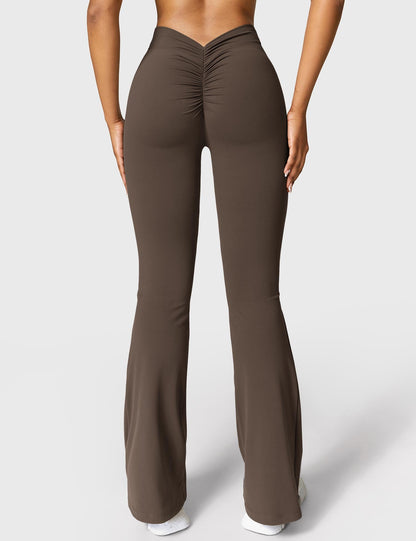 Leggings Daze flare con schiena a V
