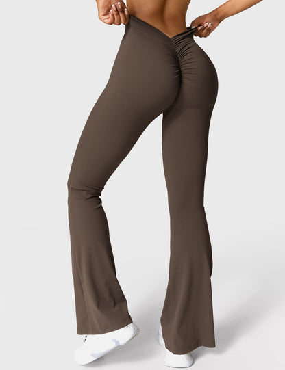 Leggings Daze flare con schiena a V