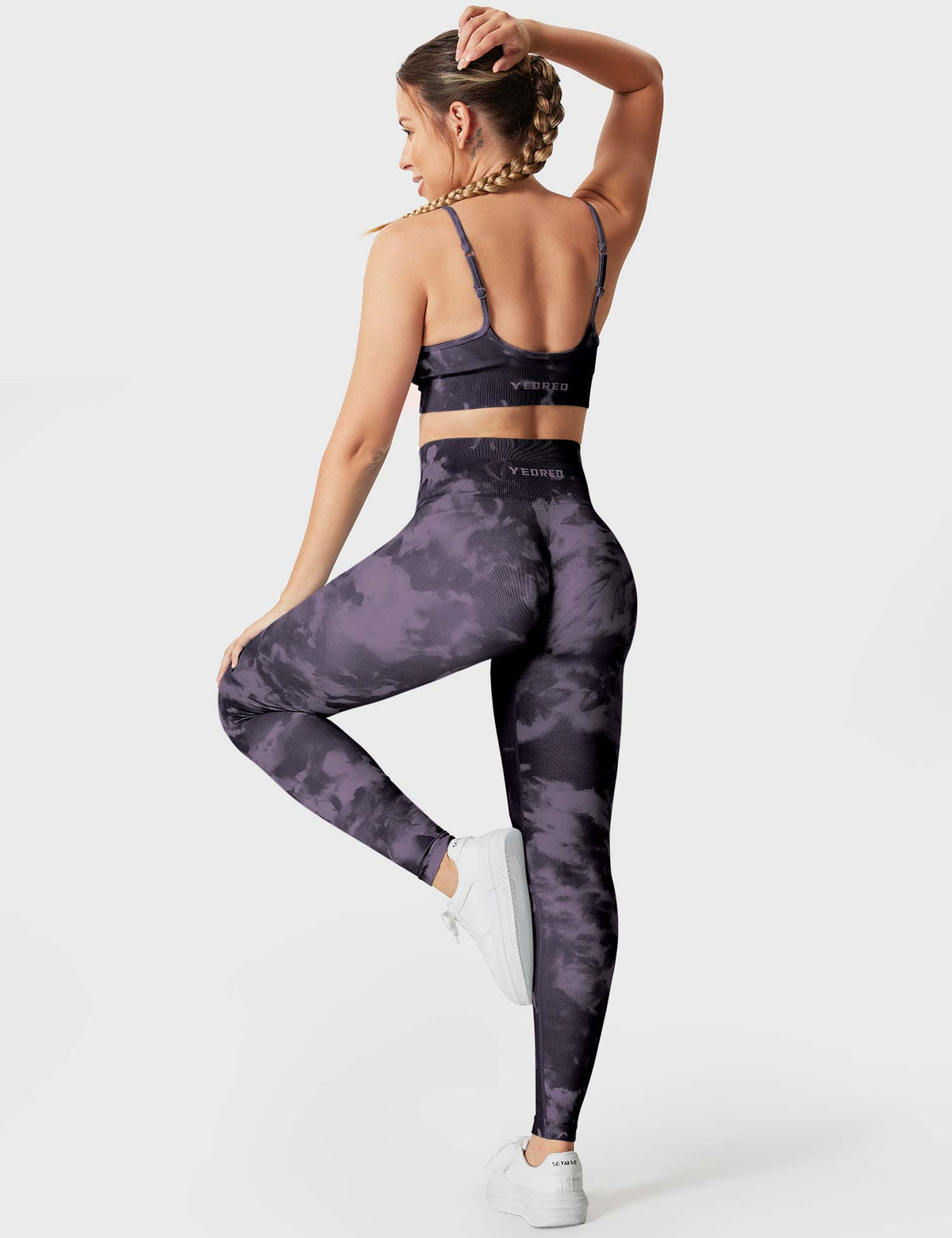 Leggings e shorts Jada senza cuciture stampati
