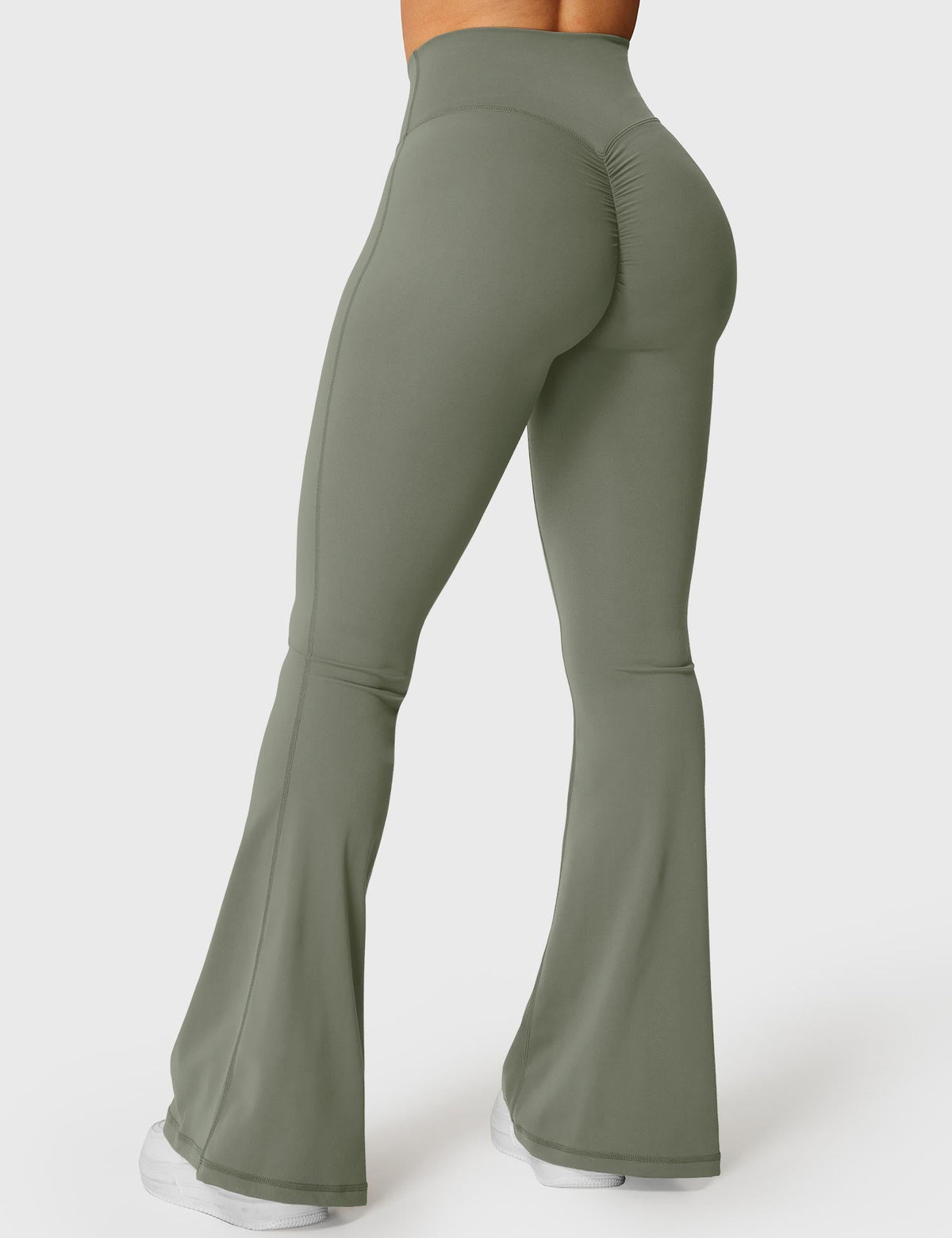 Leggings Kalie flare con vita a V