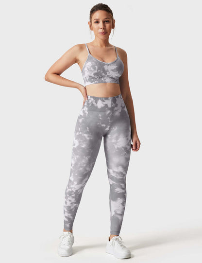 Leggings e shorts Jada senza cuciture stampati