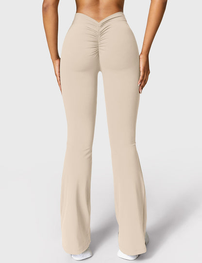 Leggings Daze flare con schiena a V