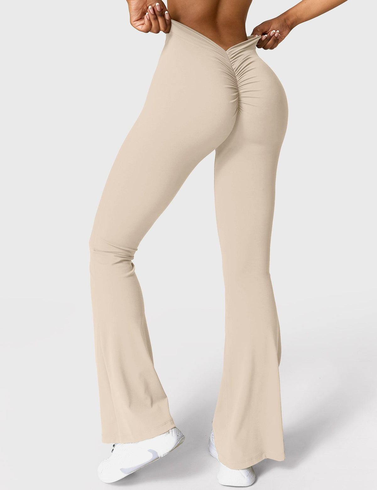 Leggings Daze flare con schiena a V