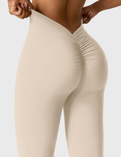 Leggings Daze flare con schiena a V