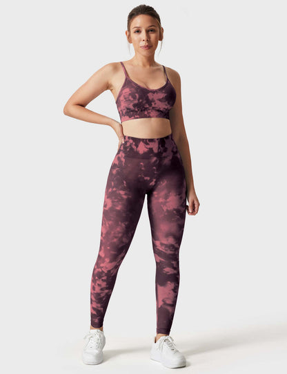 Leggings e shorts Jada senza cuciture stampati