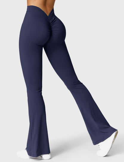 Leggings Daze flare con schiena a V