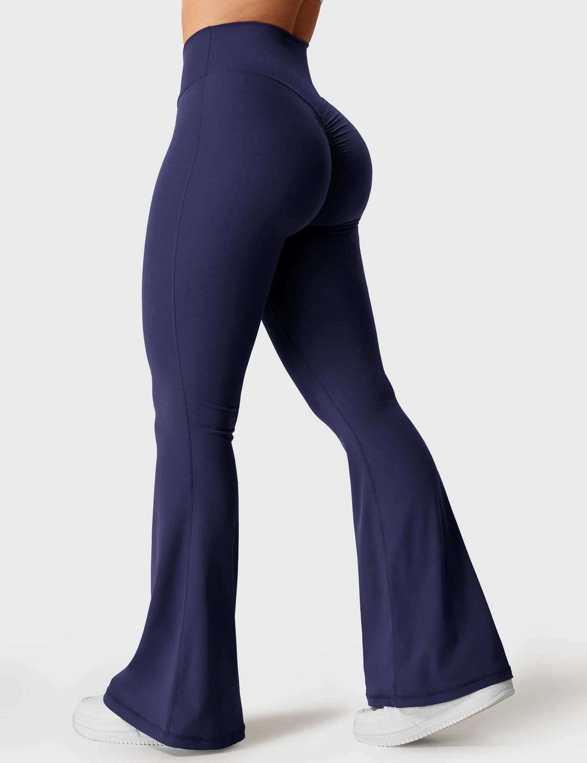 Leggings Kalie flare con vita a V