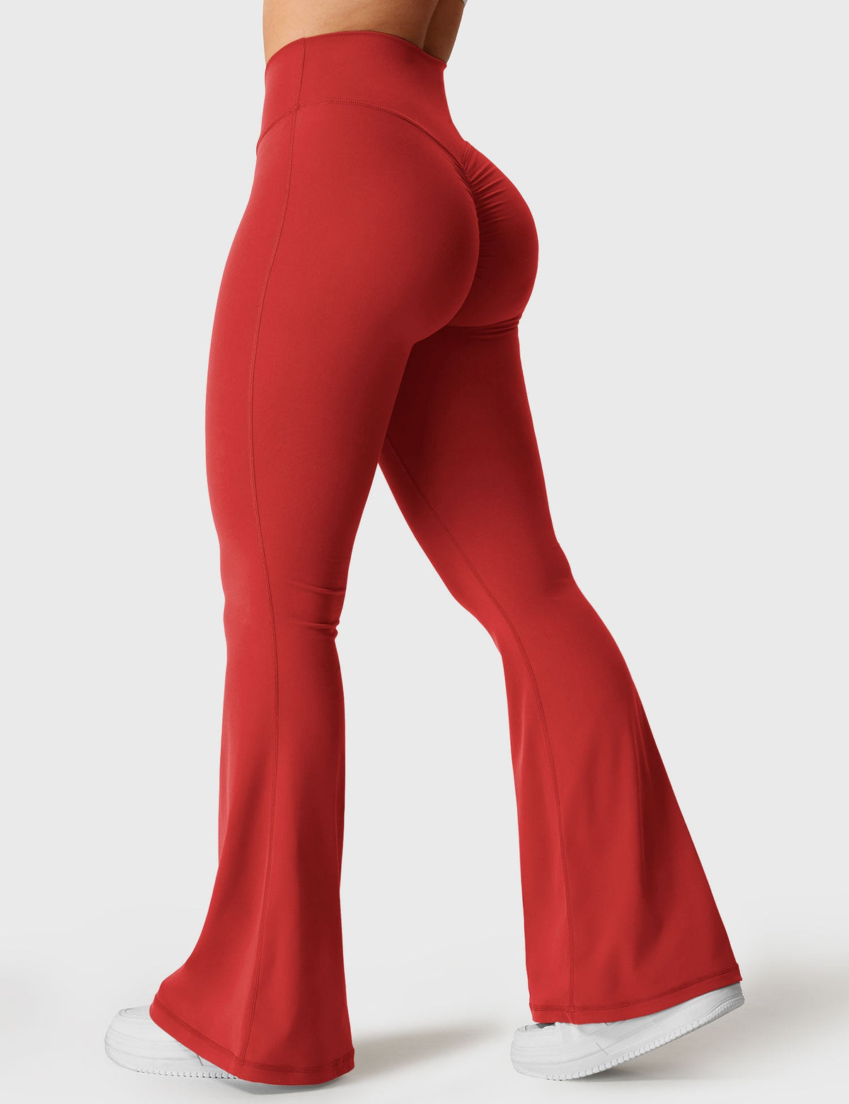 Leggings Kalie flare con vita a V