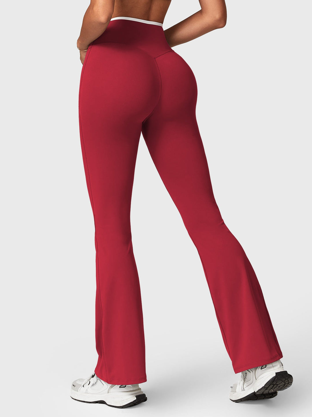 Yeoreo Alberta Contrast Trim Flare Leggings
