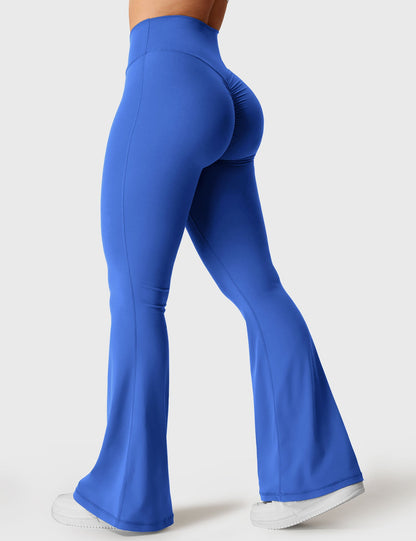 Leggings Kalie flare con vita a V