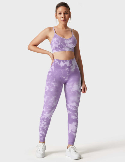 Leggings e shorts Jada senza cuciture stampati