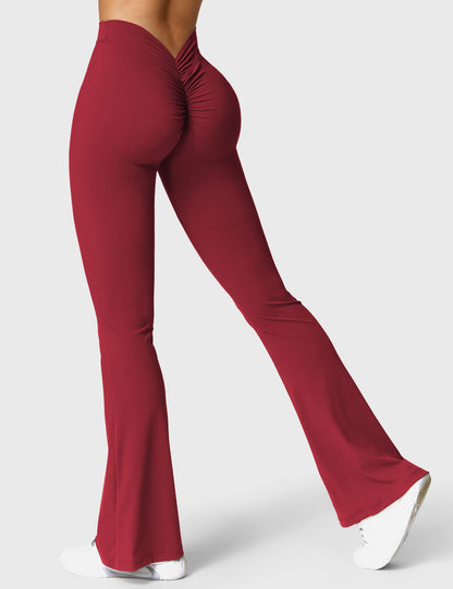 Leggings Daze flare con schiena a V