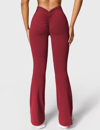 Leggings Daze flare con schiena a V