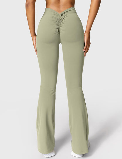 Leggings Daze flare con schiena a V