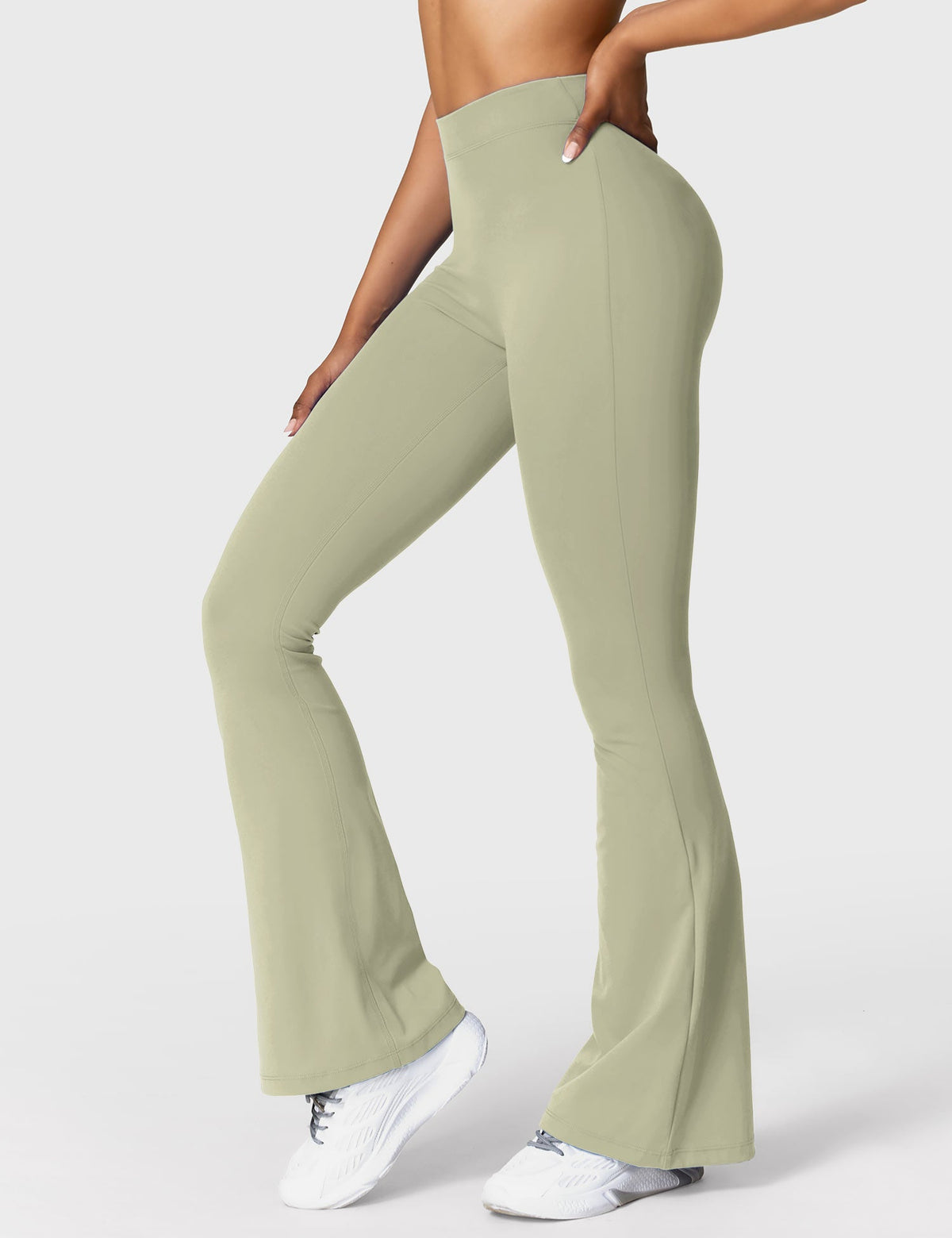 Leggings Daze flare con schiena a V