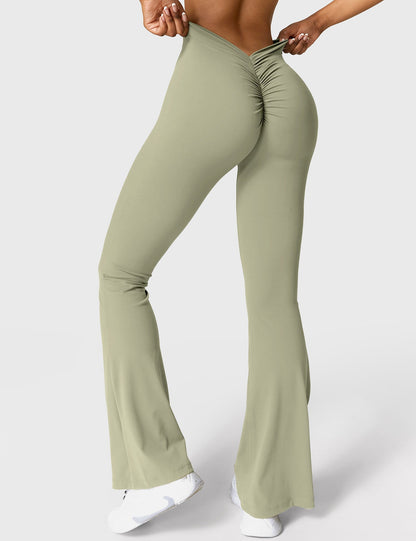 Leggings Daze flare con schiena a V