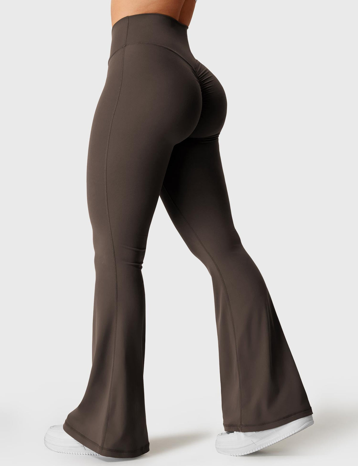 Leggings Kalie flare con vita a V