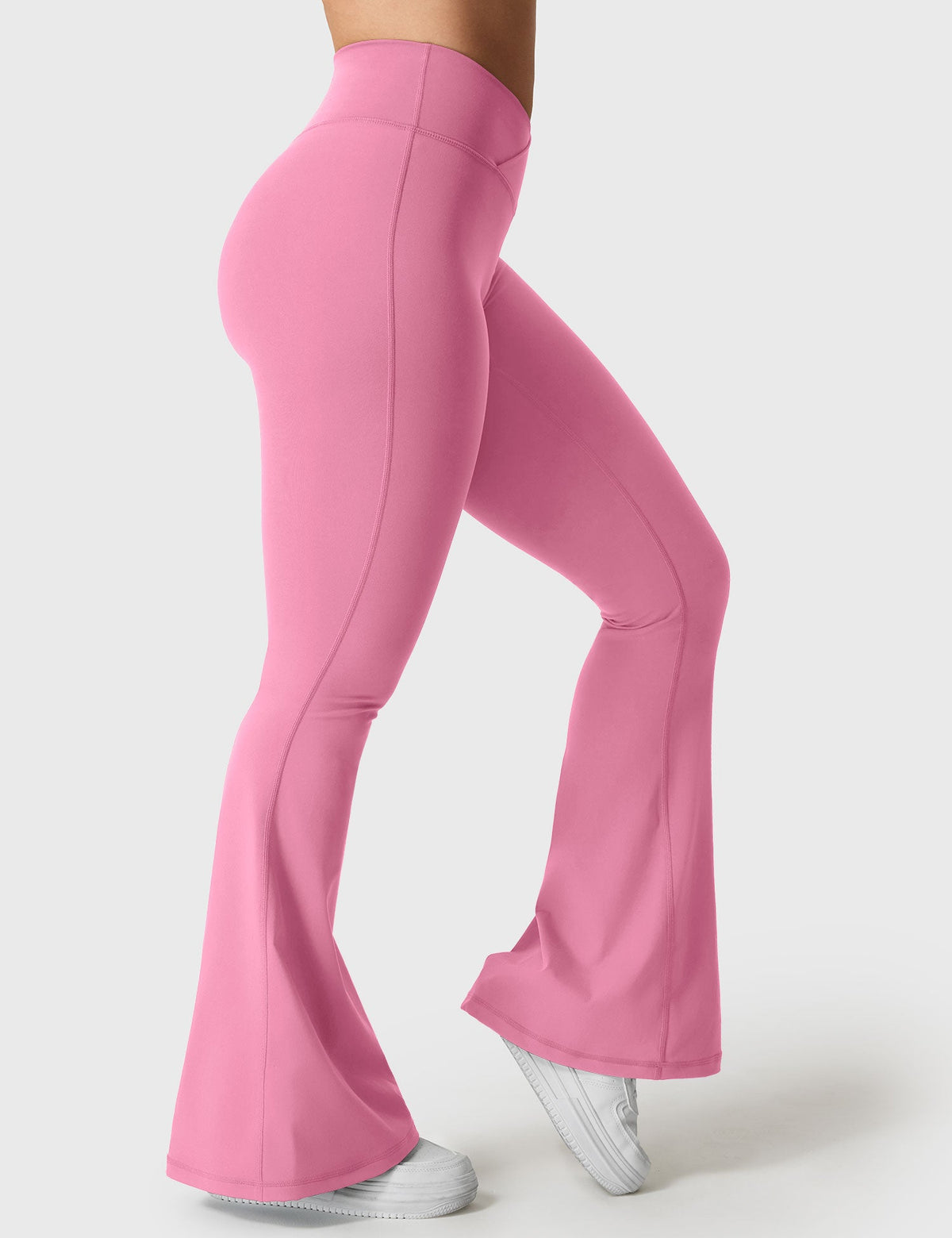 Leggings Kalie flare con vita a V