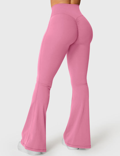 Leggings Kalie flare con vita a V