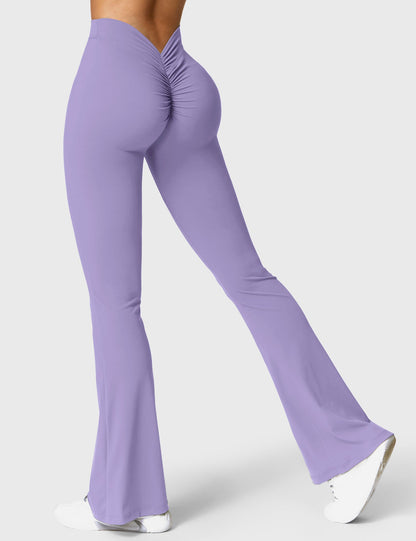 Leggings Daze flare con schiena a V