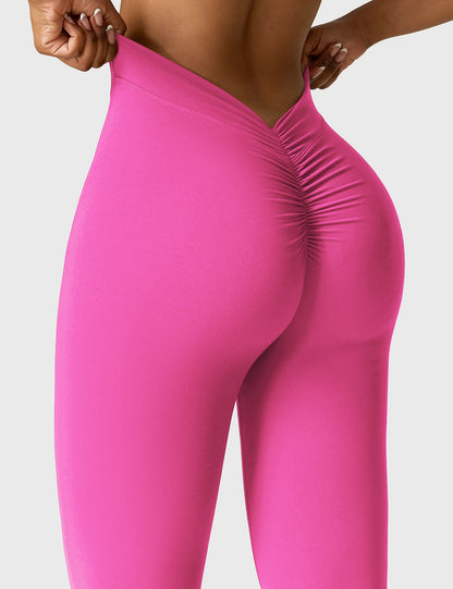 Leggings Daze flare con schiena a V