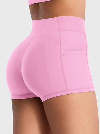 Shorts Damiely a vita bassa con tasca 3,6″
