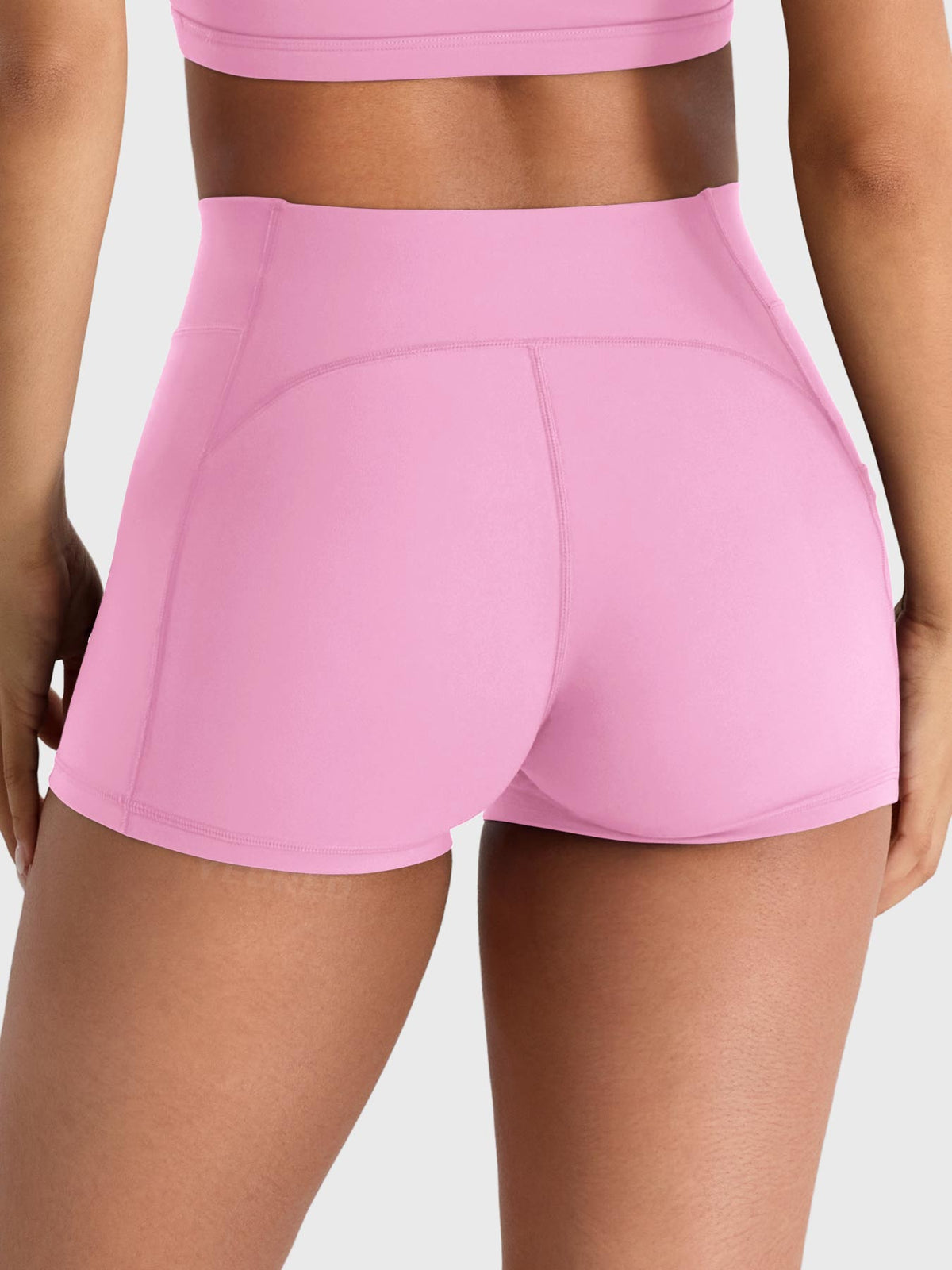 Shorts Damiely a vita bassa con tasca 3,6″