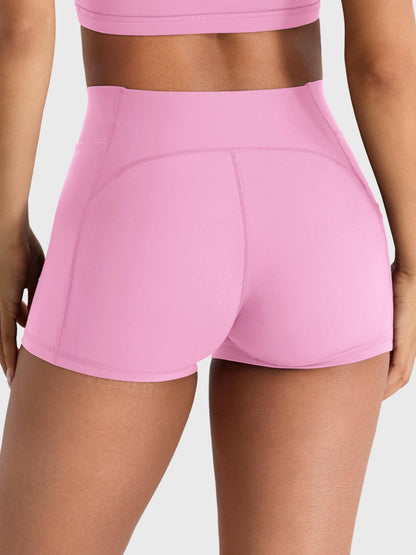 Shorts Damiely a vita bassa con tasca 3,6″