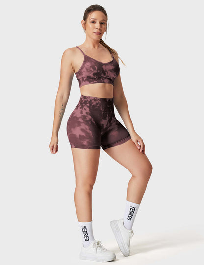 Leggings e shorts Jada senza cuciture stampati