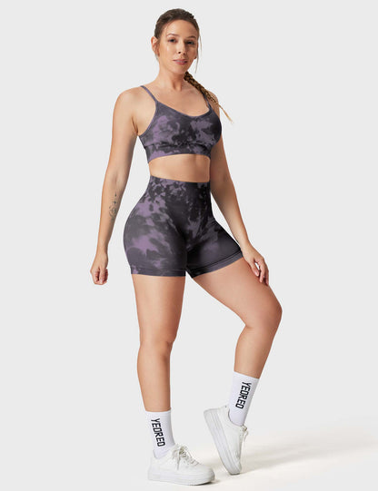 Leggings e shorts Jada senza cuciture stampati