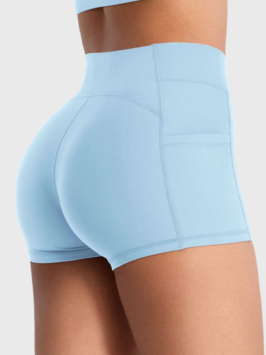 Shorts Damiely a vita bassa con tasca 3,6″