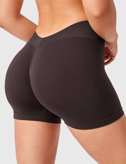 Shorts Liz senza cuciture con incrocio a V 3,6″