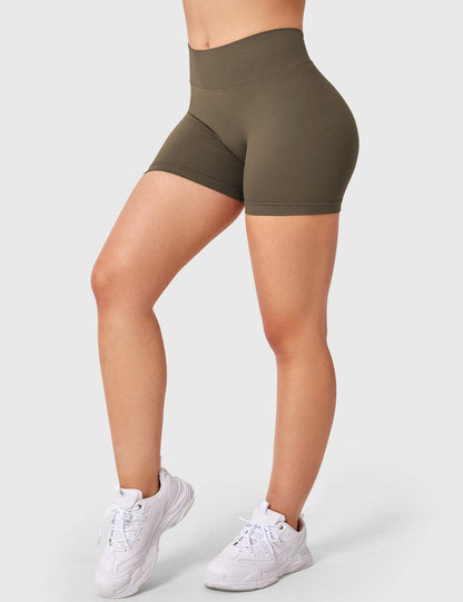Shorts Liz senza cuciture con incrocio a V 3,6″