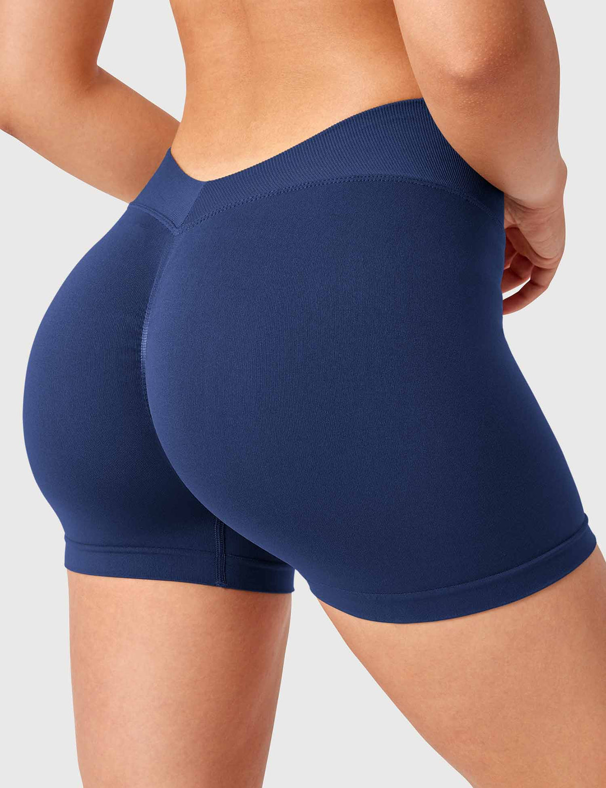 Shorts Liz senza cuciture con incrocio a V 3,6″